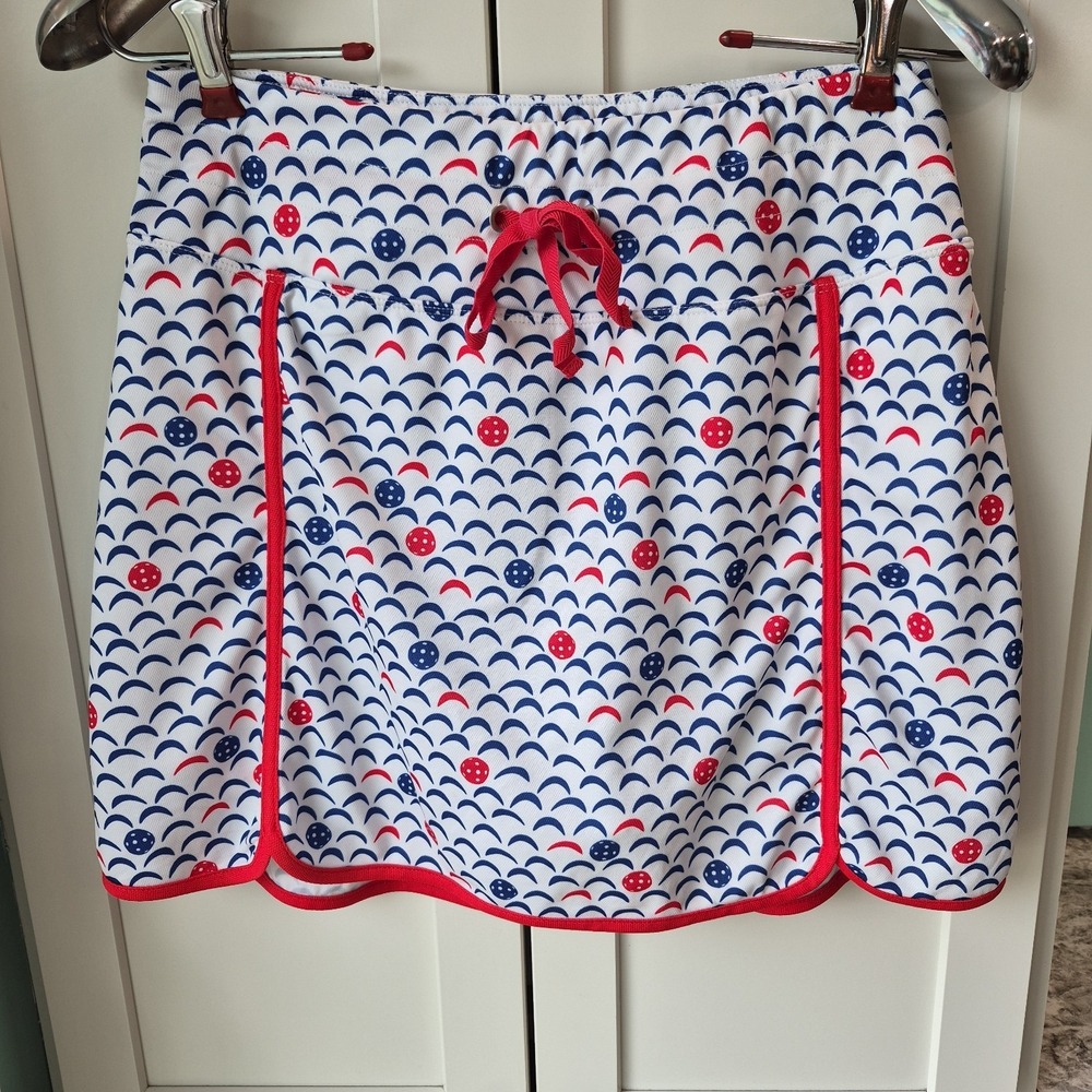 Dink Up  Ladies Medium Pickleball skort Pull On Ball Paddle Dink